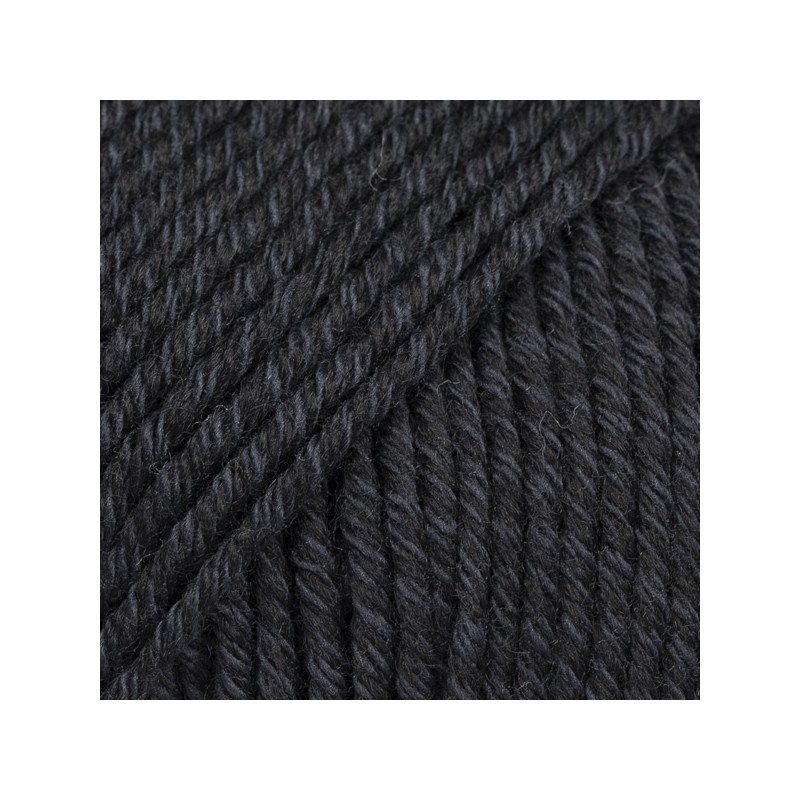 DROPS COTTON MERINO UNICOLOR 02 NOIR