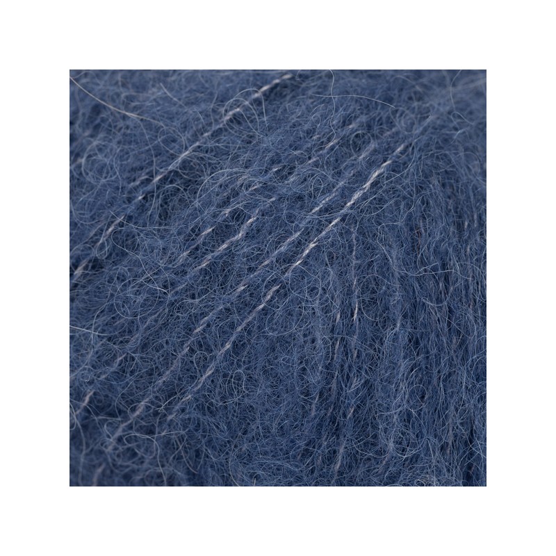 DROPS BRUSHED ALPACA SILK 39 BLEU MARINE