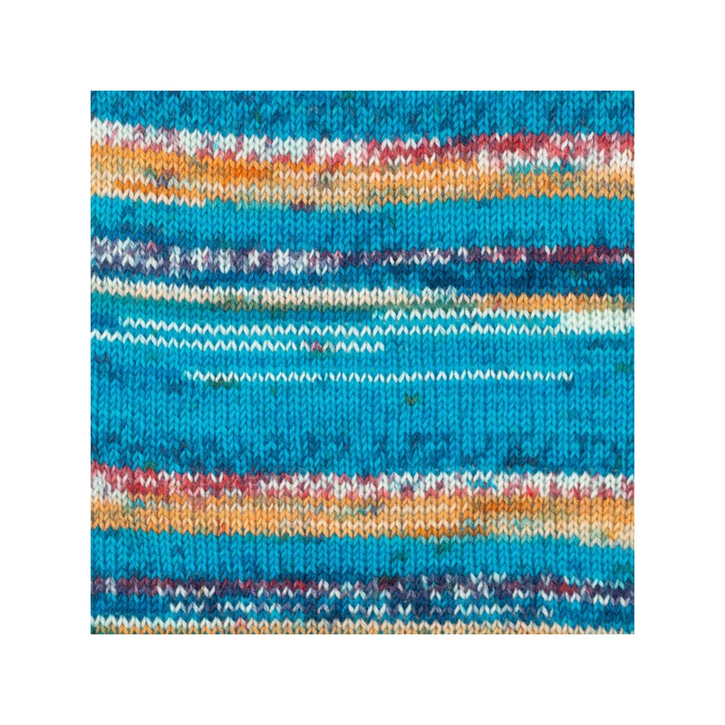 DROPS FABEL PRINT 162 BLEU OCÉAN