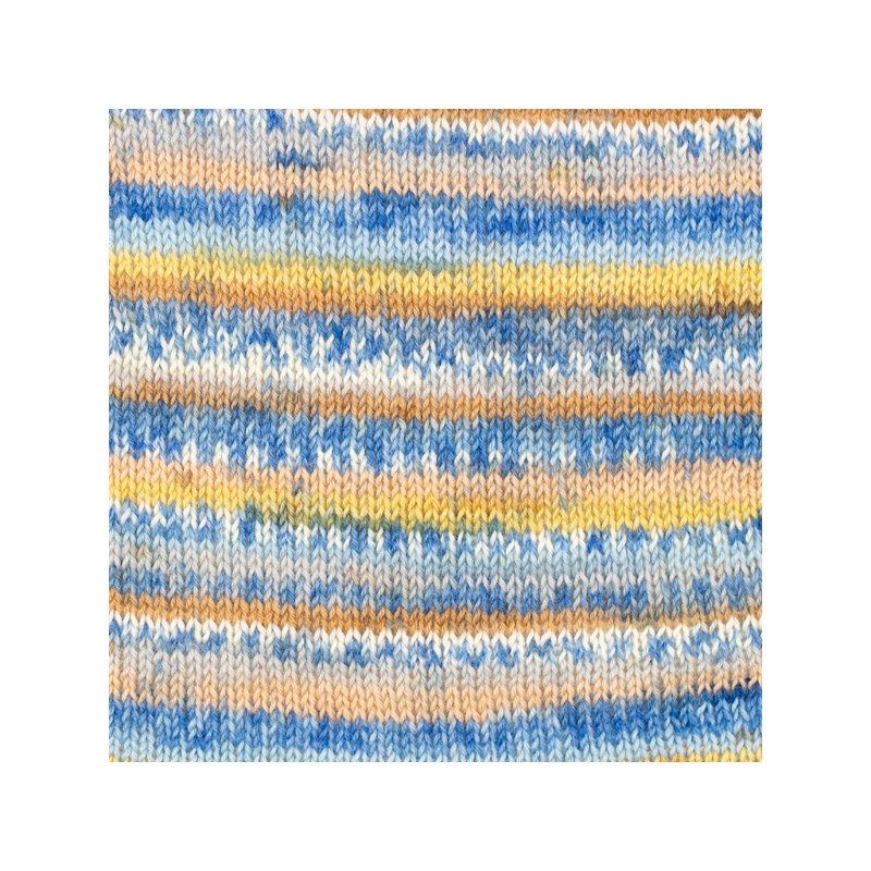 DROPS FABEL PRINT 910 BRUME OCEANE