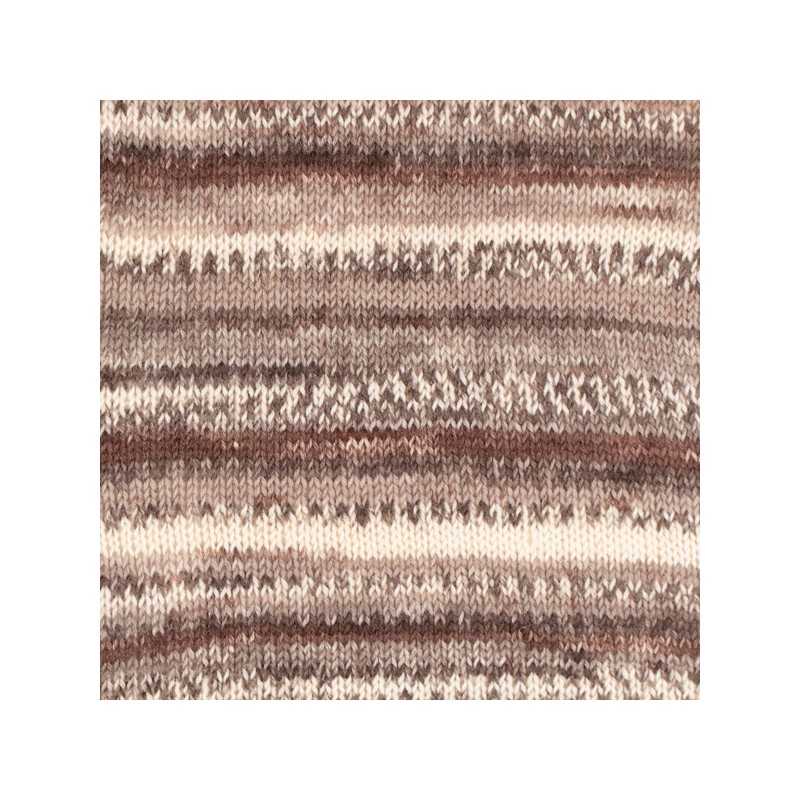 DROPS FABEL PRINT 912 CHOCOLAT DOUX